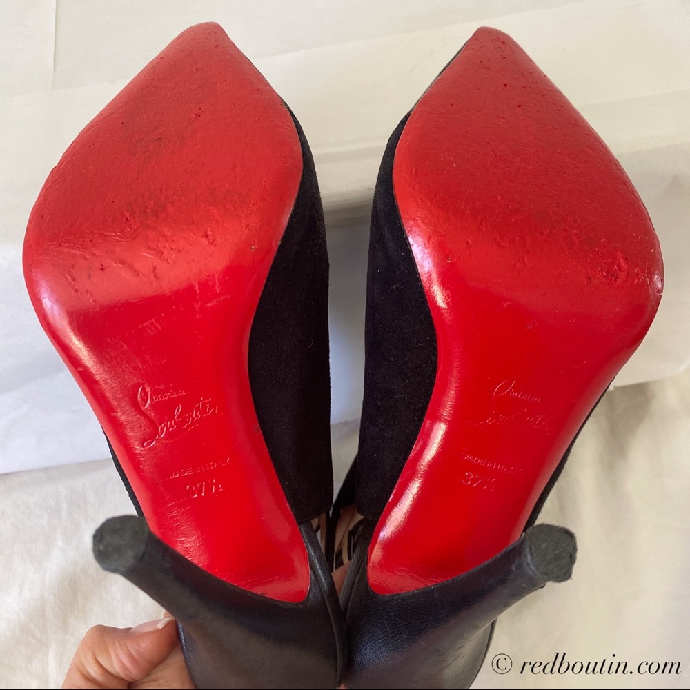 ❣️SOLD Louboutin Lynn 120 backless ankle boots - Picture 6 of 8